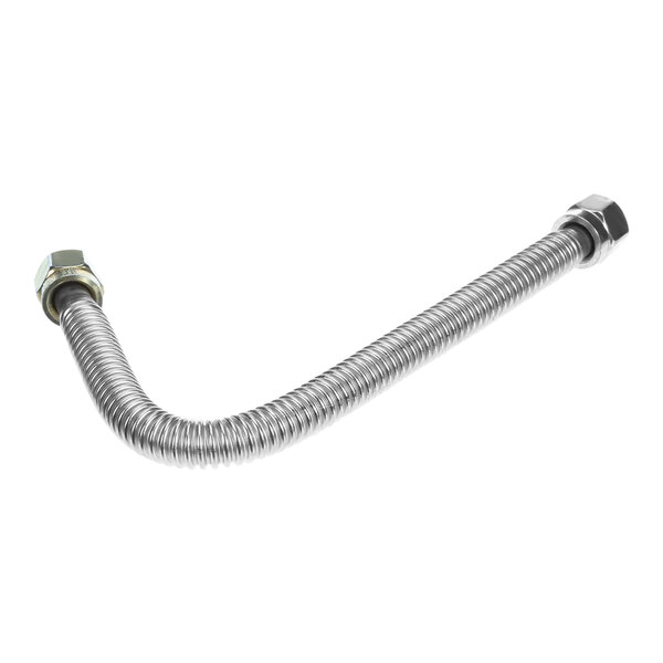 Stainless steel Pitco flex tubing with hose fittings.