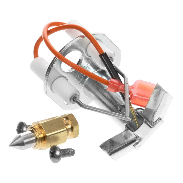 A Henny Penny natural gas pilot burner kit with wires and screws.