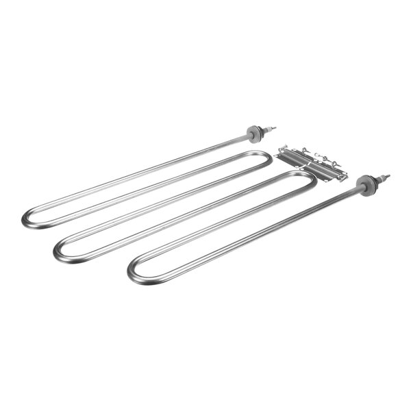 A set of stainless steel heating elements with hardware for a Pitco TH-CRTE.