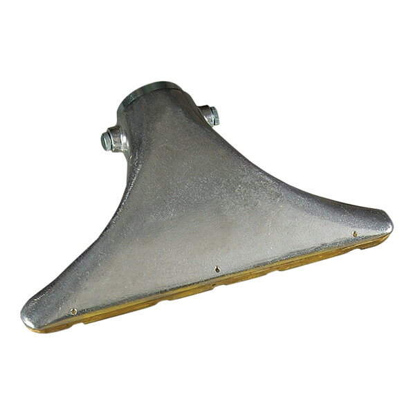 A silver metal Goodway Technologies Heavy-Duty Aluminum Gulper Tool for industrial vacuums with a metal base.
