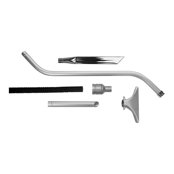 A Goodway Technologies ground accessory kit with a pipe, hose, and brush attachment.