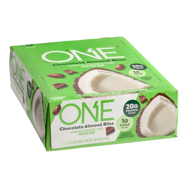 ONE Chocolate Almond Bliss Protein Bar 2.12 oz. - 12/Box