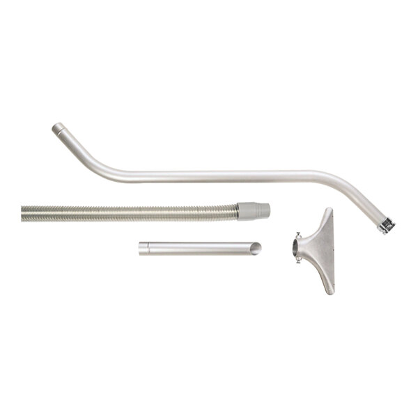 A metal pipe, hose, and handle attachment for a Goodway Technologies wet/dry vacuum.