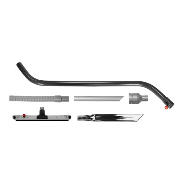 A black and silver Goodway Technologies dry accessory kit with two pipes.