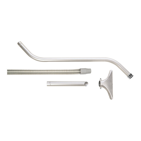 A Goodway Technologies wet/dry vacuum metal pipe and hose with a handle.
