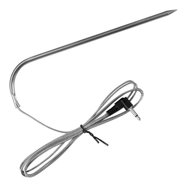 A metal rod with a cord attached to it.