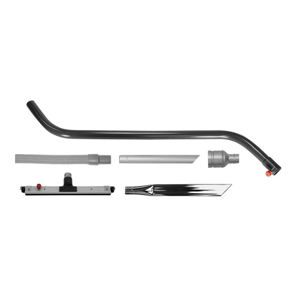 A black and silver Goodway Technologies wet accessory kit with pipes and attachments.