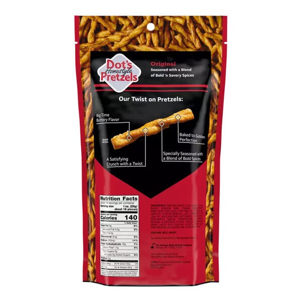 DOT'S HOMESTYLE PRETZELS Original Seasoned Pretzel Twists 16 oz. - 10/Case