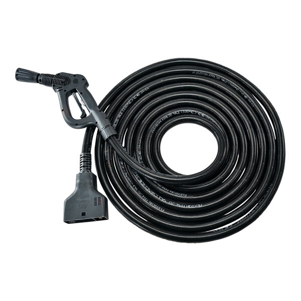 A black Goodway Technologies hose with a pistol grip nozzle.