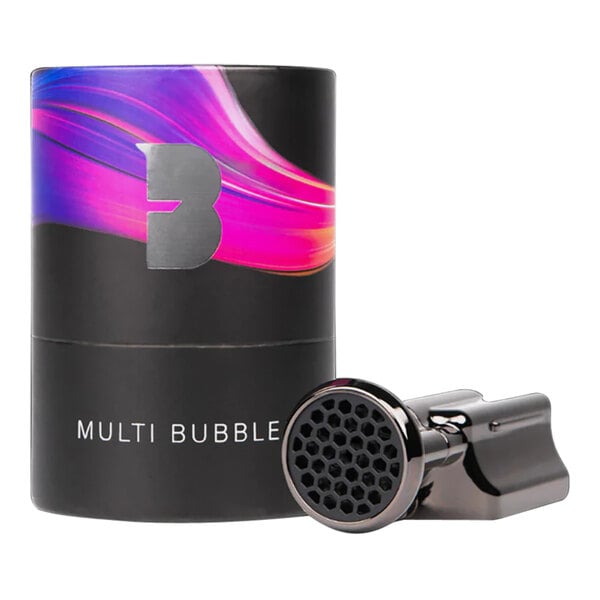 A black Flavour Blaster multi-bubble nozzle.