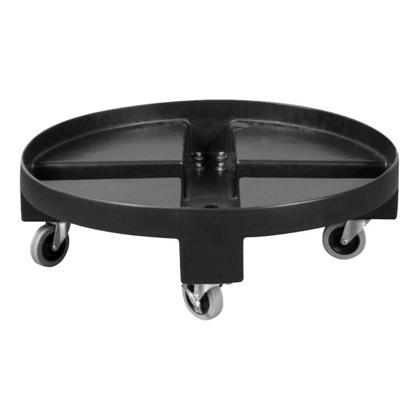 A black plastic dolly with wheels for IRP 26760109.