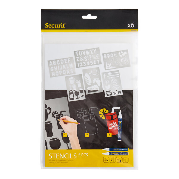 American Metalcraft SECSTN5 Stencil Set - 9" x 13"