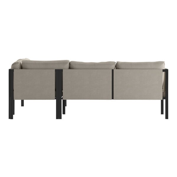 Aazon.co : Flash Furniture Lea Indoor/Outdoor Sectional With Cushions