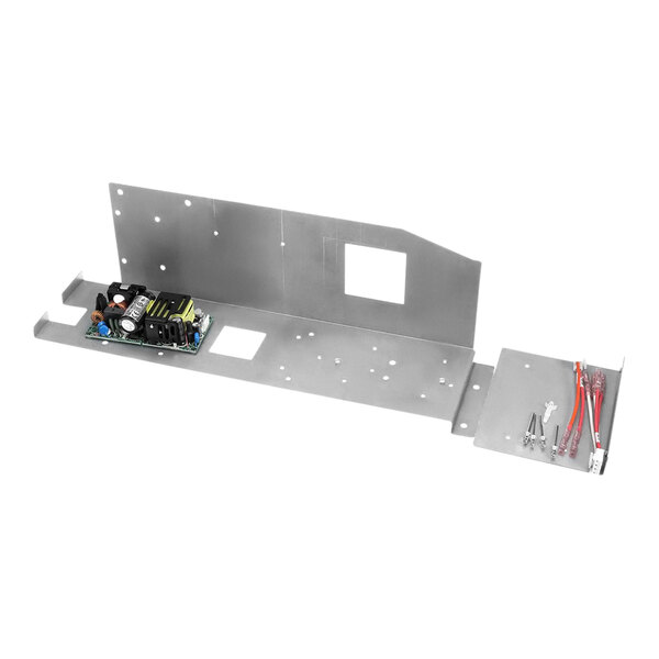 A metal power supply board for an Amana commercial microwave.