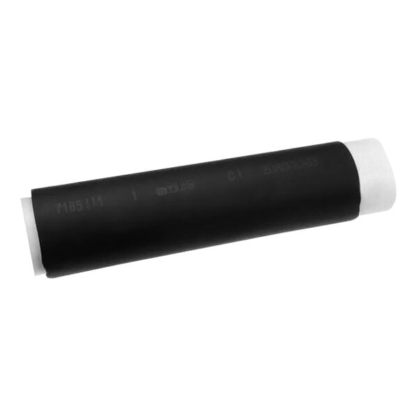 A black pipe with white text that says "Ins Ice Chute"