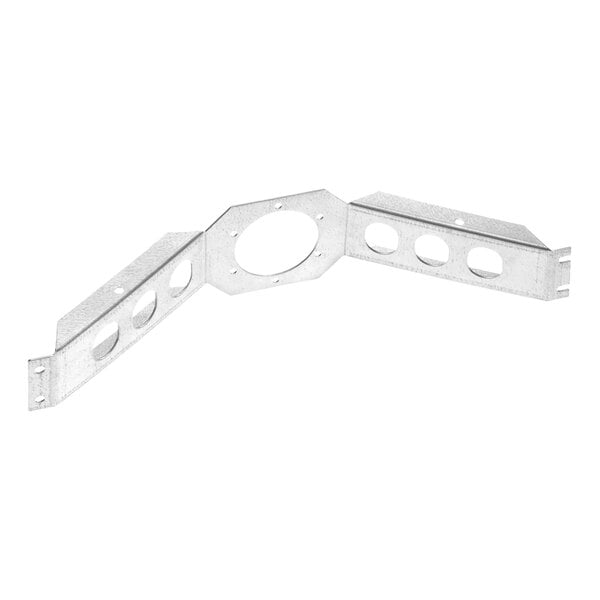 A metal bracket with holes on the side.