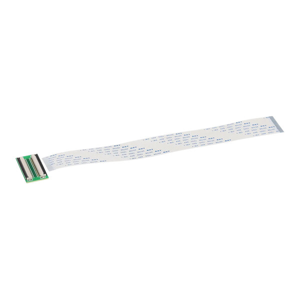 A white and blue Hatco 50 pin ribbon cable.