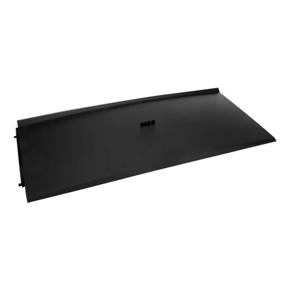 A black rectangular Manitowoc Ice door assembly with a handle and holes.