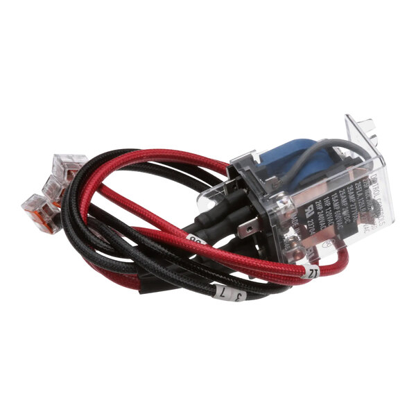 A close-up of a Hatco Relay Kit plug and wires.