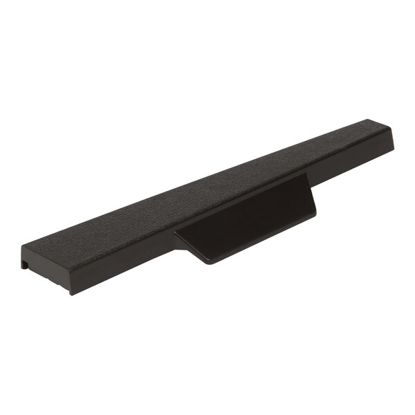A black rectangular Manitowoc Ice endcap with a long handle.