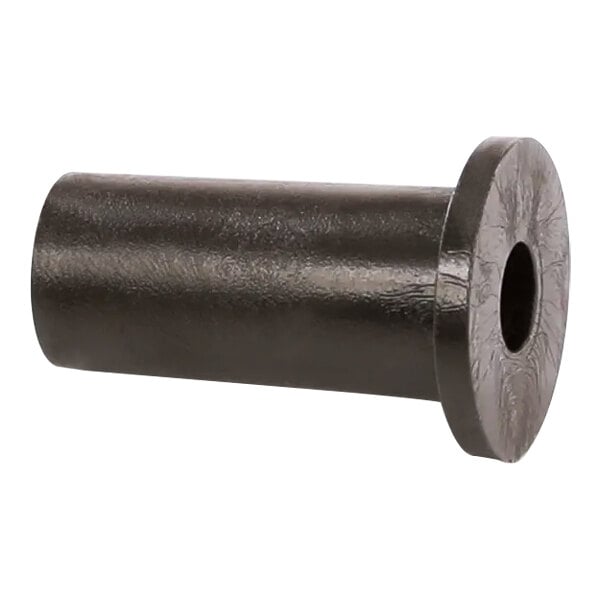 A black cylinder with a hole in it.