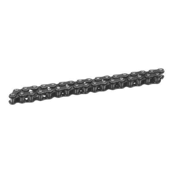 A Hatco chain with rollers on a white background.