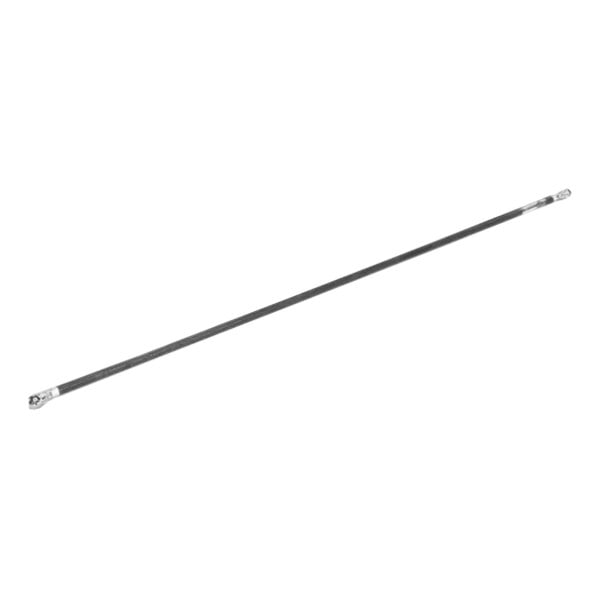 A long thin metal rod with a black tip.