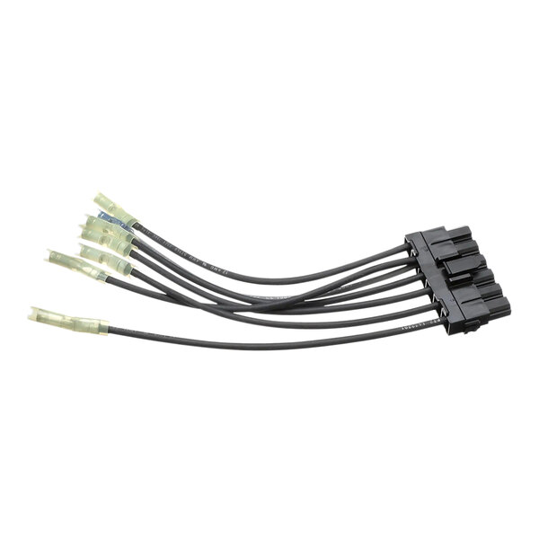 A white Amana J5 connector harness with black wires.