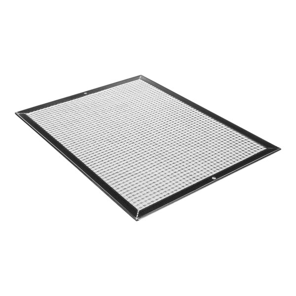 A black grid on a white background.