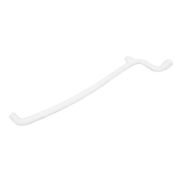 A white plastic tube on a white background.