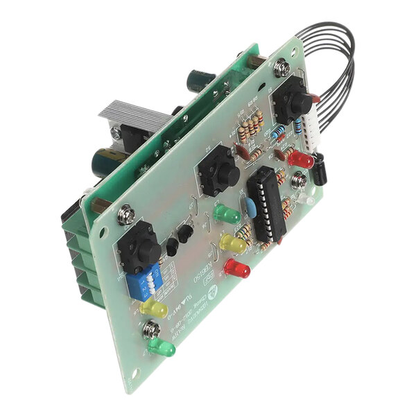 A close-up of a Hatco Heat Well Control PCB with multiple components.
