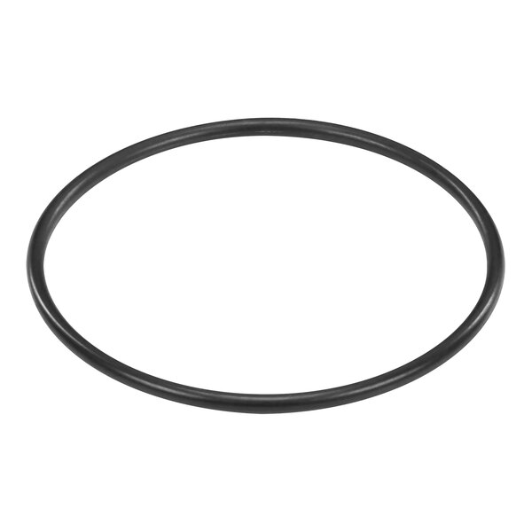 A black round Manitowoc Ice gasket.