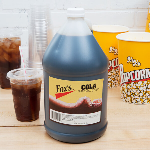 Foxs 1 Gallon Cola Syrup 4case