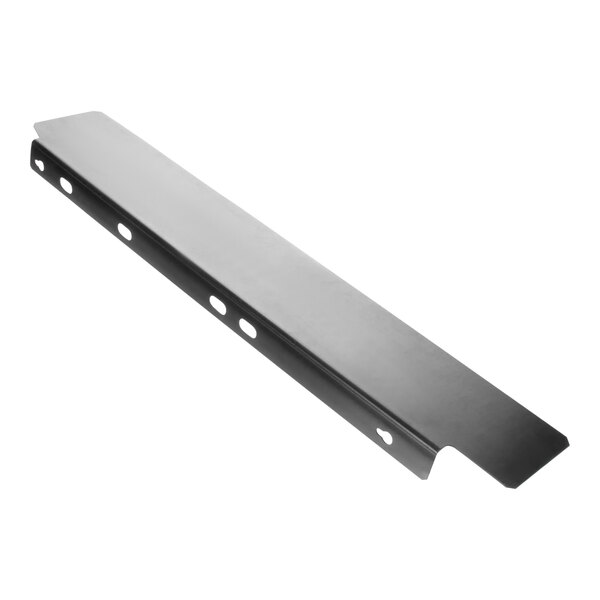A black metal Manitowoc Ice baffle with holes on a white background.