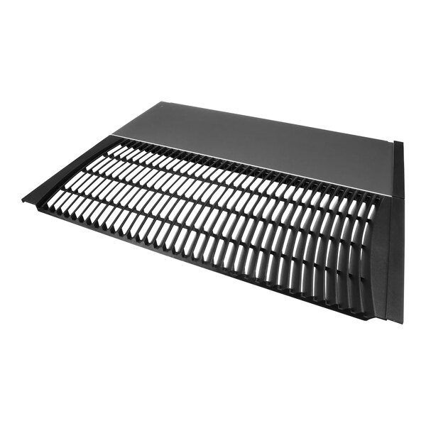 An aluminum side panel for a Manitowoc ice machine bin.