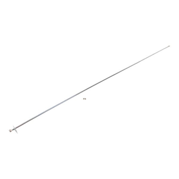 A long thin metal rod with a small ball at the end.