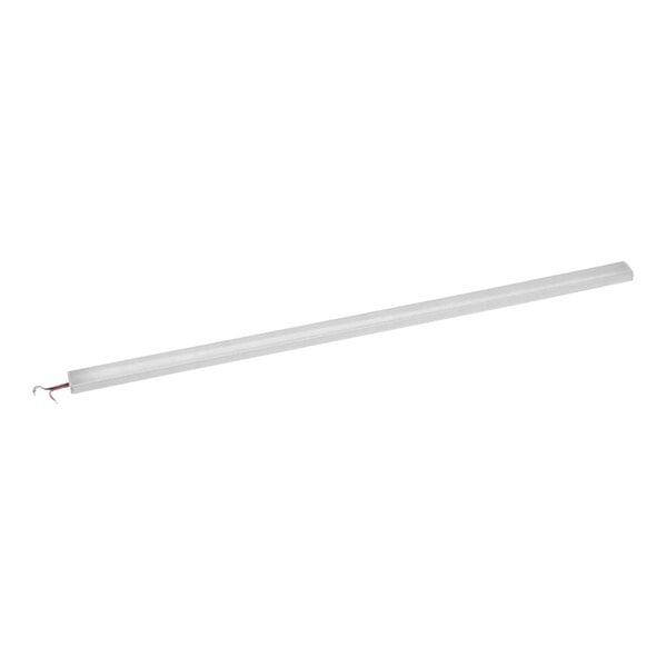 A long white LED tube with a black handle.