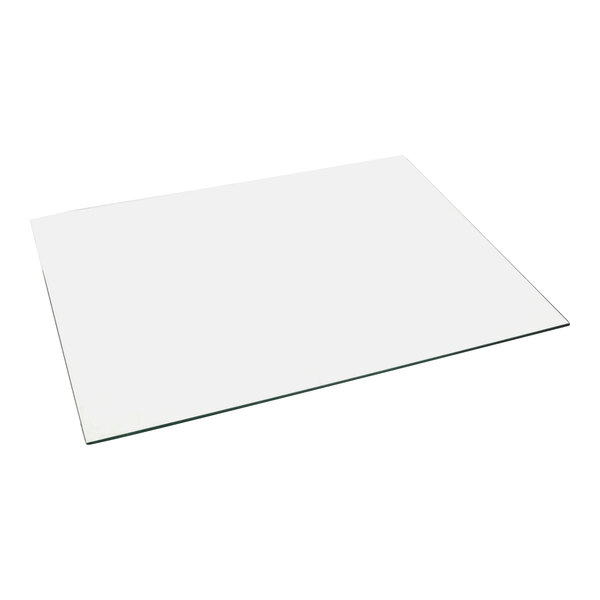 A white rectangular glass plate with a black border.