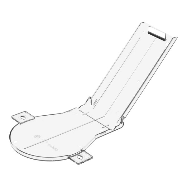 A clear plastic cover with a hole in the middle.