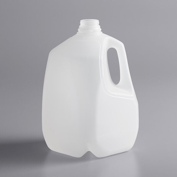 1 Gallon (128 oz.) Translucent HDPE Jug with Handle - 48/Bag