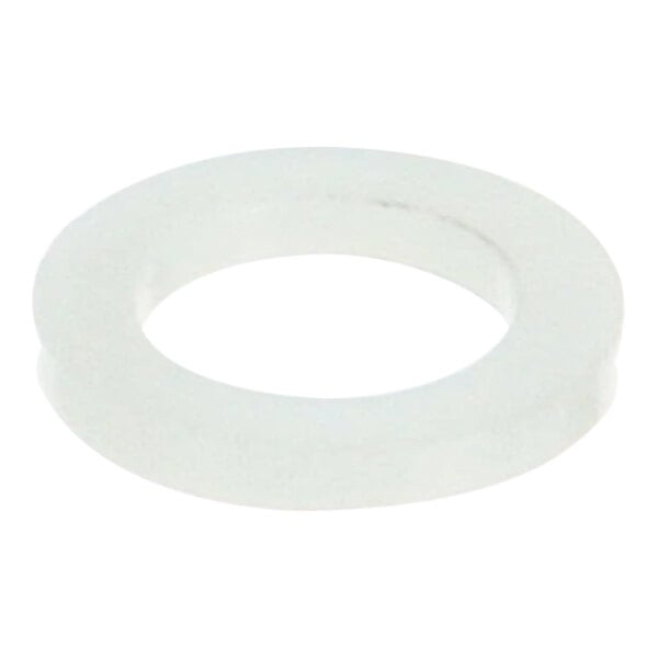 A white oval rubber washer.