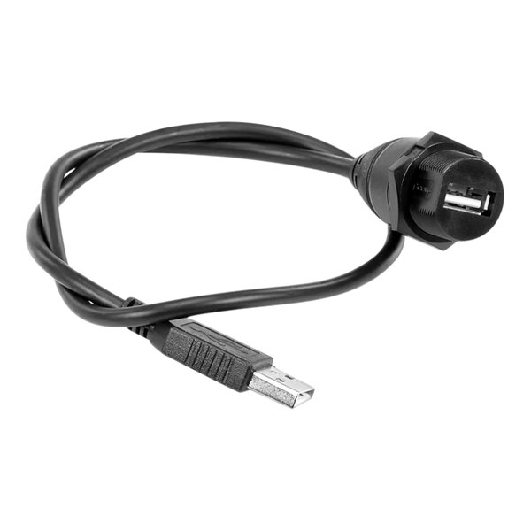 A black Hatco waterproof USB cable.