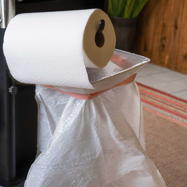A close-up of a black knob on a Blackstone outdoor griddle.