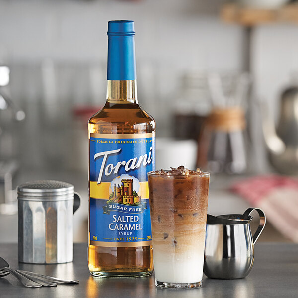 Torani Sugar Free Salted Caramel Flavoring Syrup (750 mL)