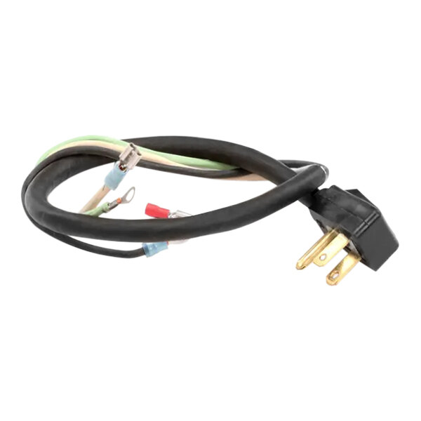 A black Metro RP15A-MODCORD electrical power cord with a plug.