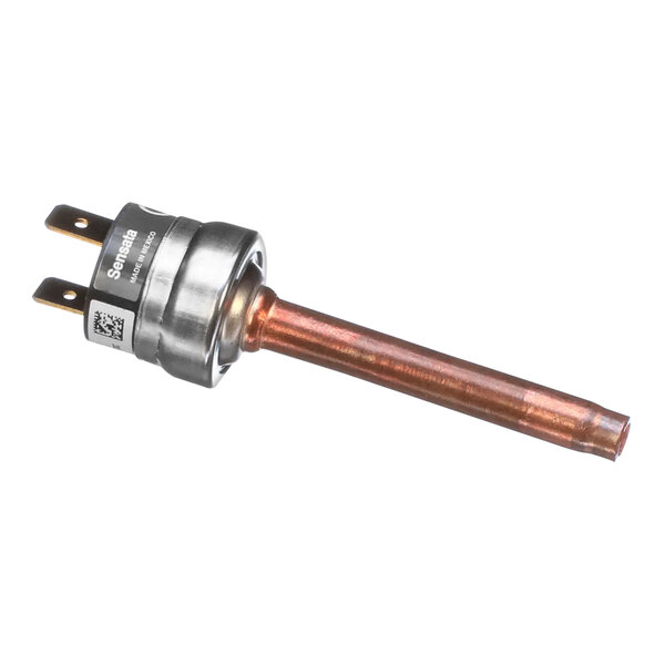 A copper and metal Manitowoc Ice pressure switch.