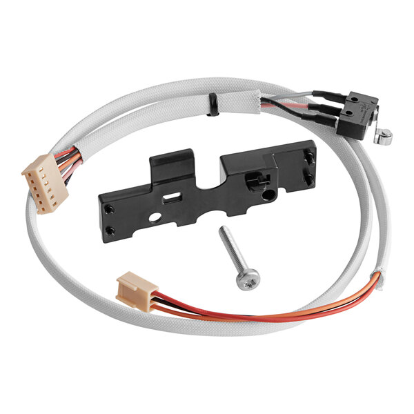 A close-up of the Mahlkonig Portafilter On / Off Button.