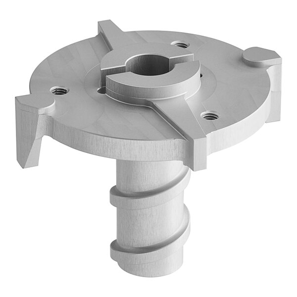 A Mahlkonig Guatemala pre-breaker metal pipe with a hole in it.