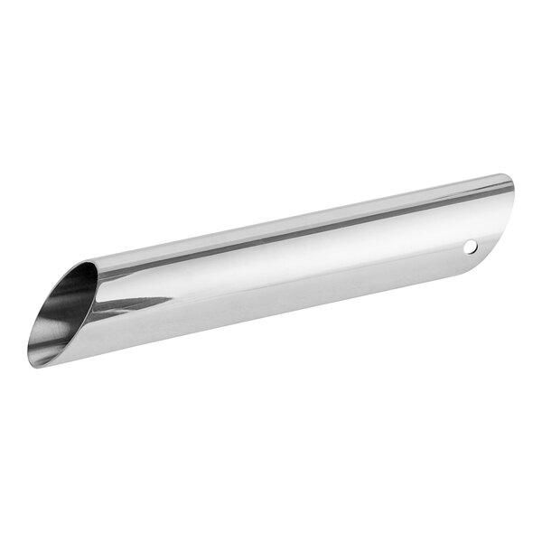 A close-up of a stainless steel Anfim Luna spout pipe with a long handle.