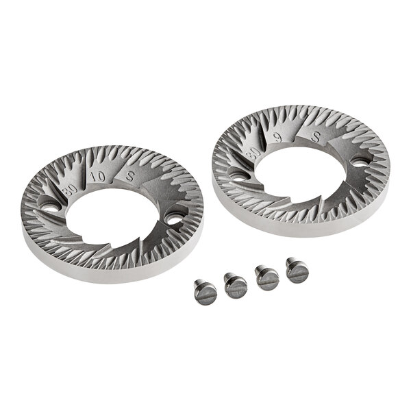 Mahlkonig 80 mm cast steel burr set with screws.